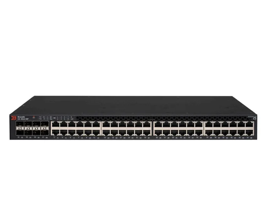 Brocade Brocade ICX6610-48P-E 48-port 10/100/1000Base-T network switch — product photo