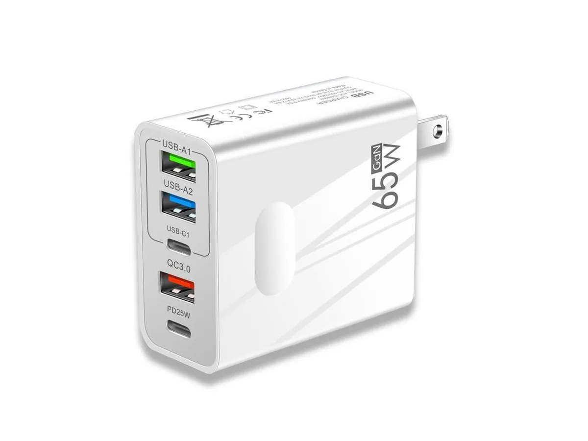 IXJYLCPC IXJYLCPC A502 65W 5-Port USB-C PD Charger White — product photo