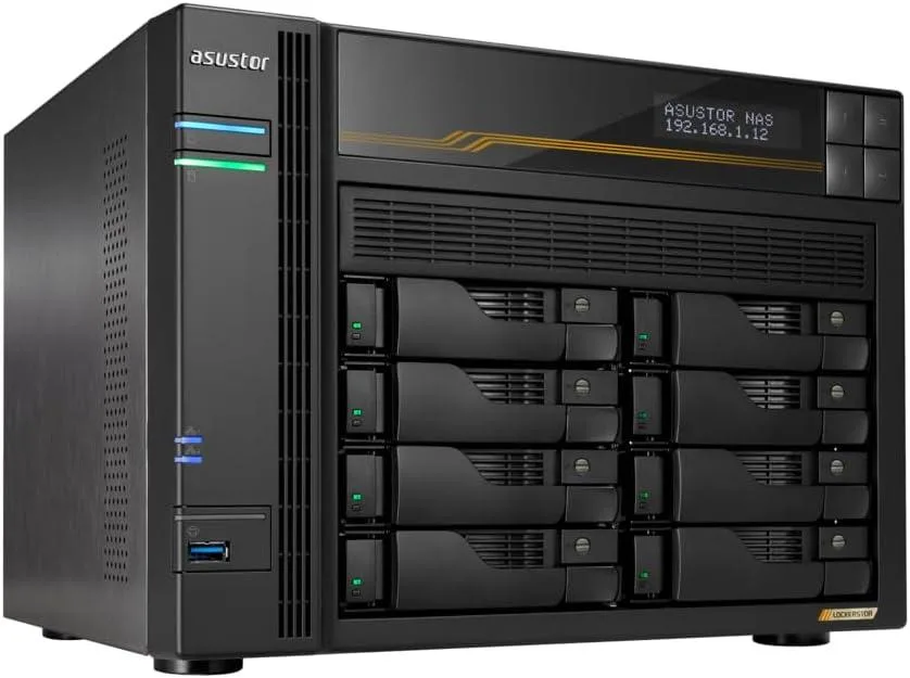 ASUSTOR ASUSTOR AS6808T 8-bay NAS 16GB DDR5 ECC Ryzen V3C14 2.3GHz — product photo