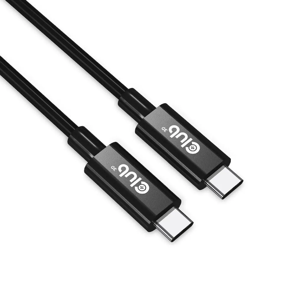 Club3D Club3D CAC-1579 USB4 Gen3x2 Type C to Type C Cable 3m 2 in 1 accessory — product photo