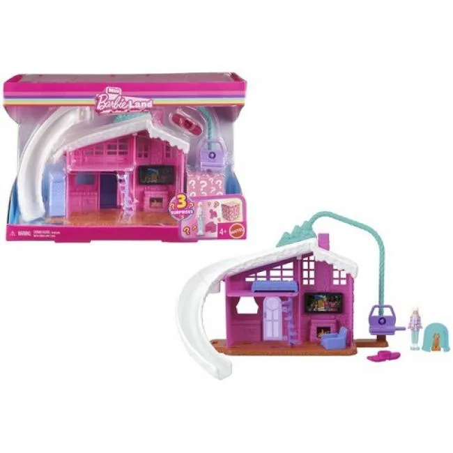 Barbie Barbie Mini Barbieland House Winter Chalet 1.5 inch JFY51 — product photo