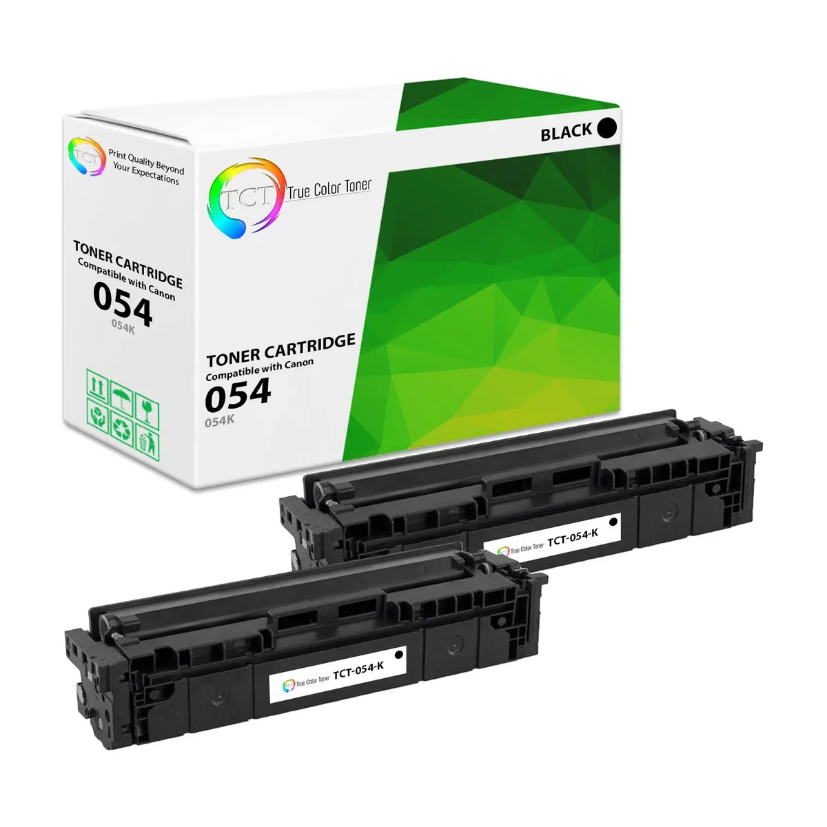 True Color Toner True Color Toner 054K Black Toner Cartridge 2 Pack 1500 Pages — product photo