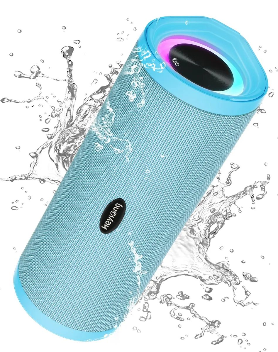 HEYSONG HEYSONG REVERB BT138P portable speaker, Bluetooth 5.0, IPX7, 40 h, 5000 mAh, Lake Blue — product photo