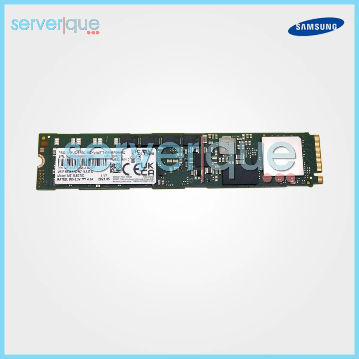 SAMSUNG SAMSUNG PM983 3.84TB PCI-e Gen3 x4 NVMe M.2 22110 internal SSD — product photo