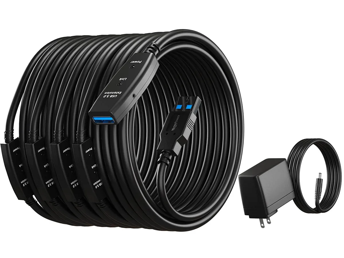 Thinkstar Thinkstar Active USB 3.0 Extension Cable 100 Feet 3 Chipsets AC Power Supply — product photo