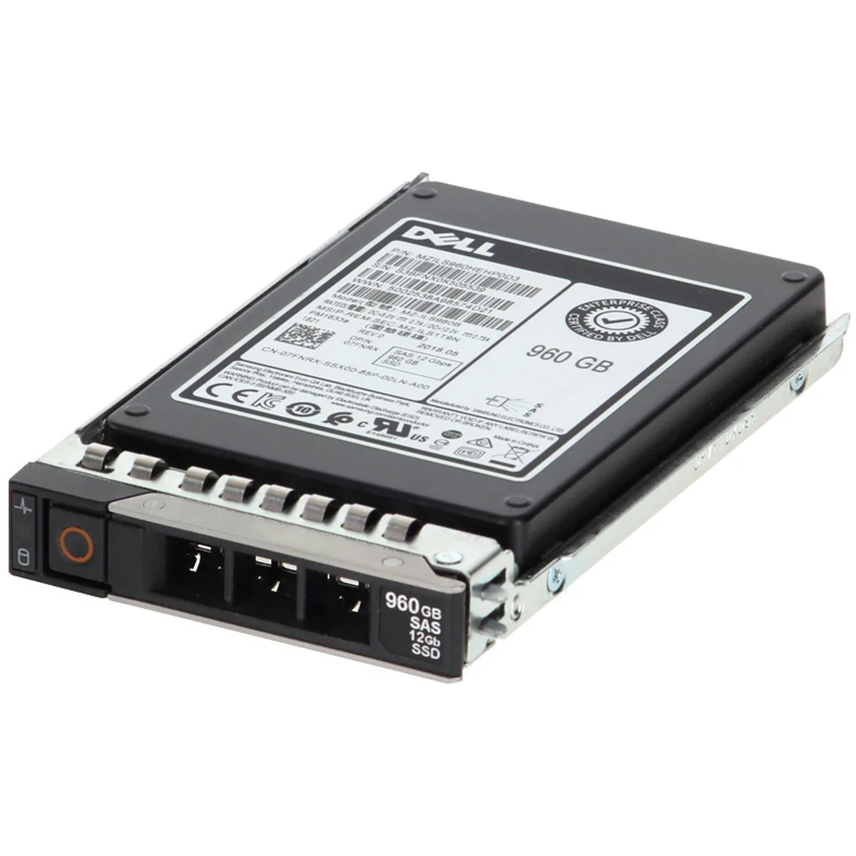 DELL DELL 960GB 12Gbps SAS 2.5 enterprise SSD PM1633a 7FNRX — product photo
