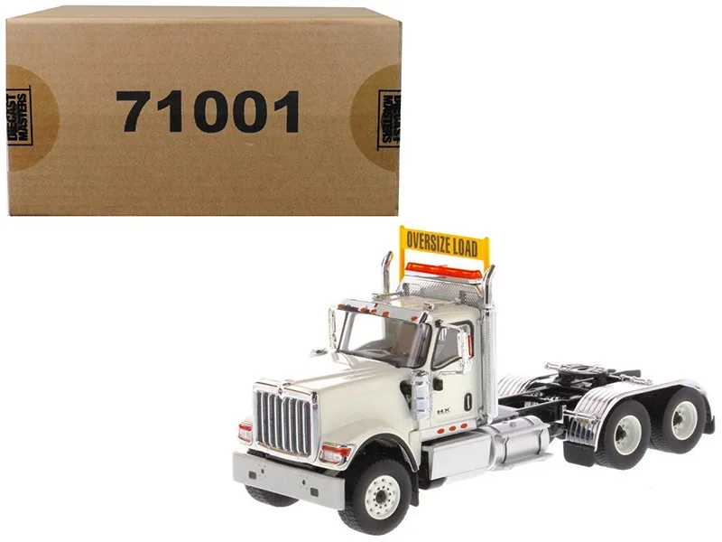 DieCast Masters DieCast Masters International HX520 Day Cab Tandem Tractor White 1/50 hobby collectible — product photo