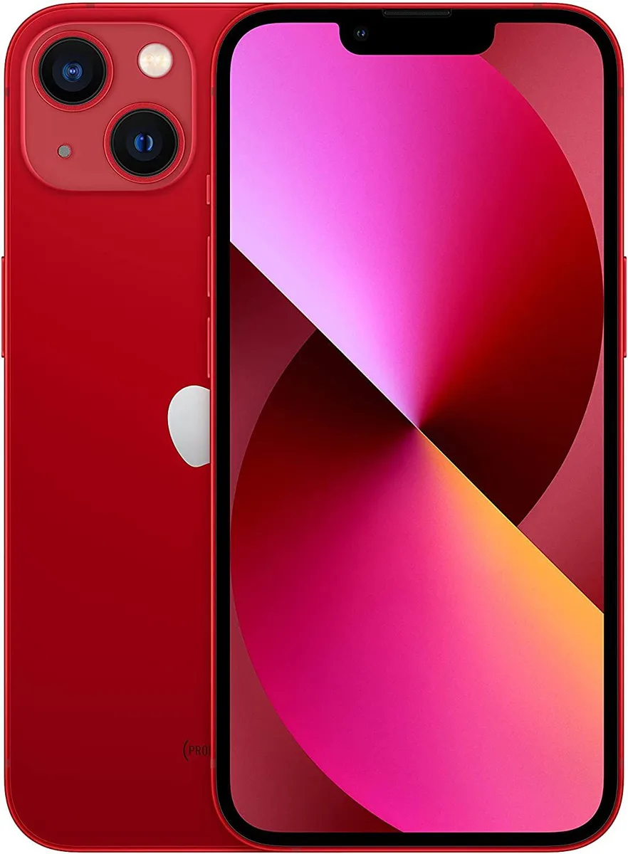 Apple Apple iPhone 13 128GB Red MLMQ3LL/A unlocked smartphone — product photo