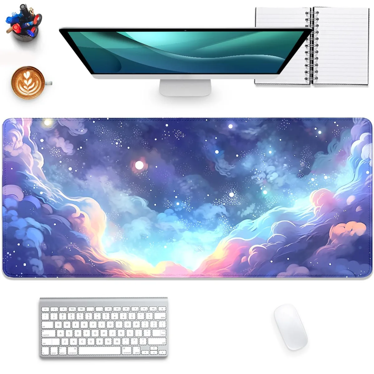  PAKWMFEVGD mouse pad 27.5 x 11.8 in Blue — product photo