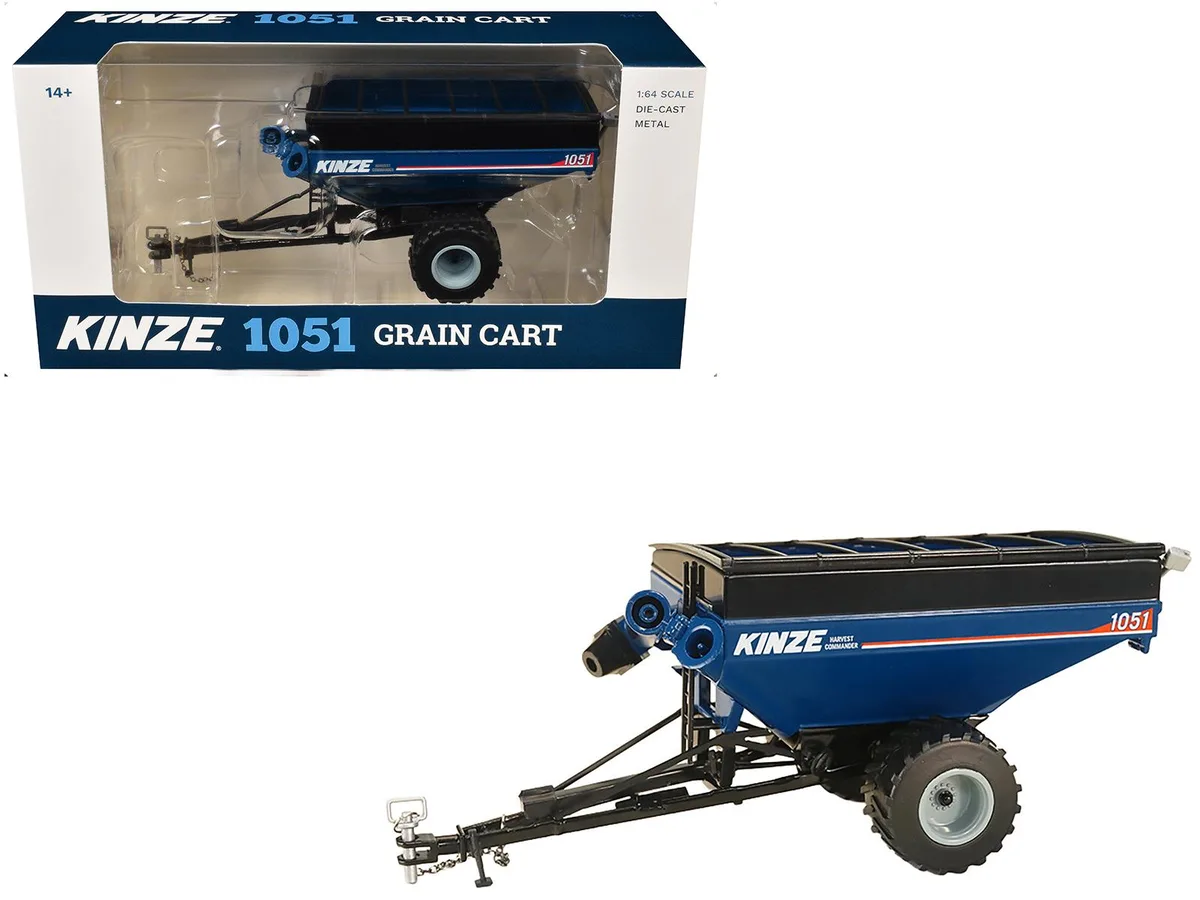SpecCast Collectibles SpecCast Collectibles Kinze 1051 Grain Cart Blue 1/64 Diecast — product photo
