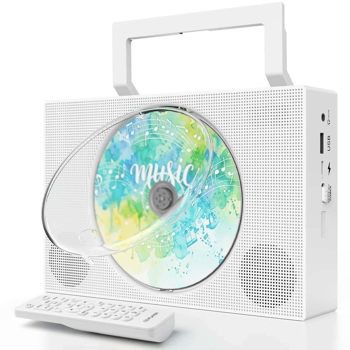  Jimwey CD7-001-US cd player white 1.089 kg — product photo