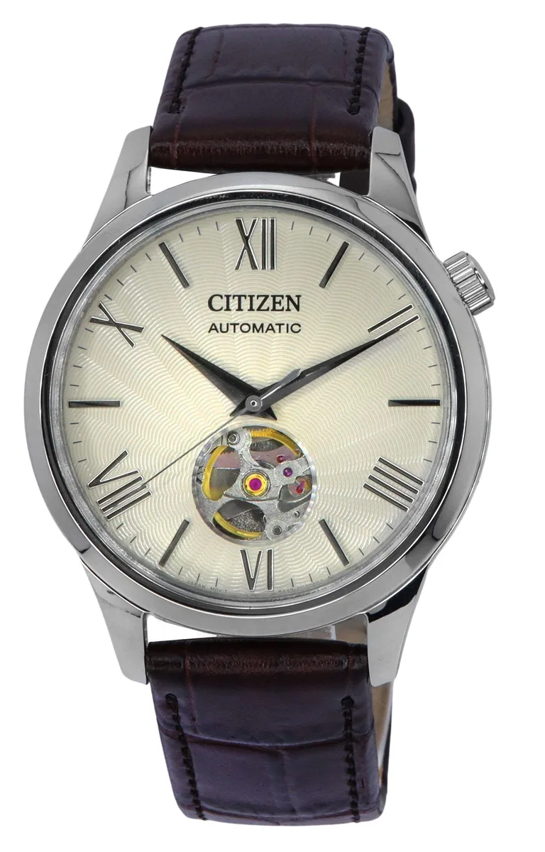 Citizen Citizen NH9130-17A Automatic Watch Ivory Dial Calf Leather Strap 40.00 mm — product photo