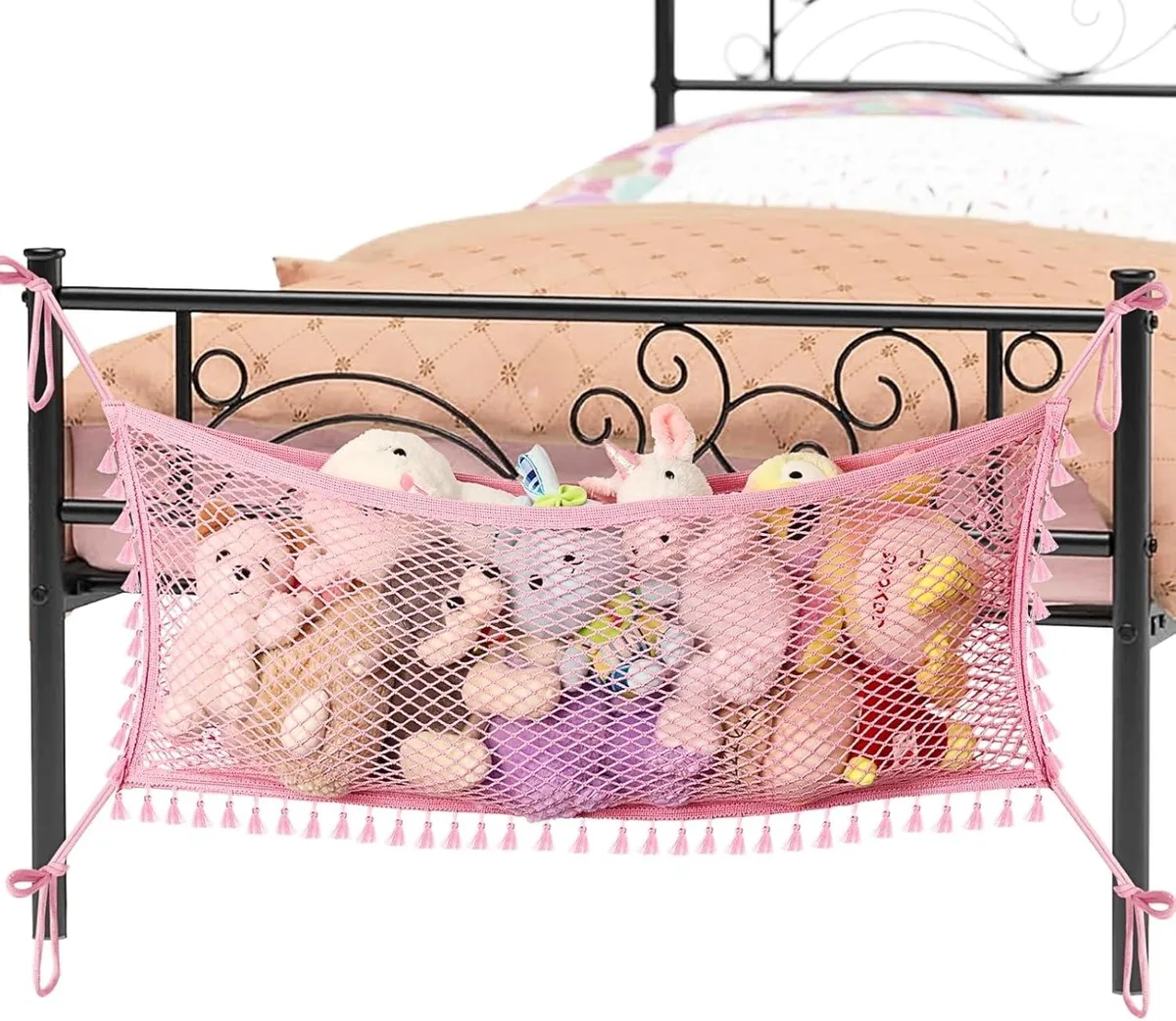 Ofiray-home Ofiray-home Toy Storage Net Pink 36 In Stretch — product photo