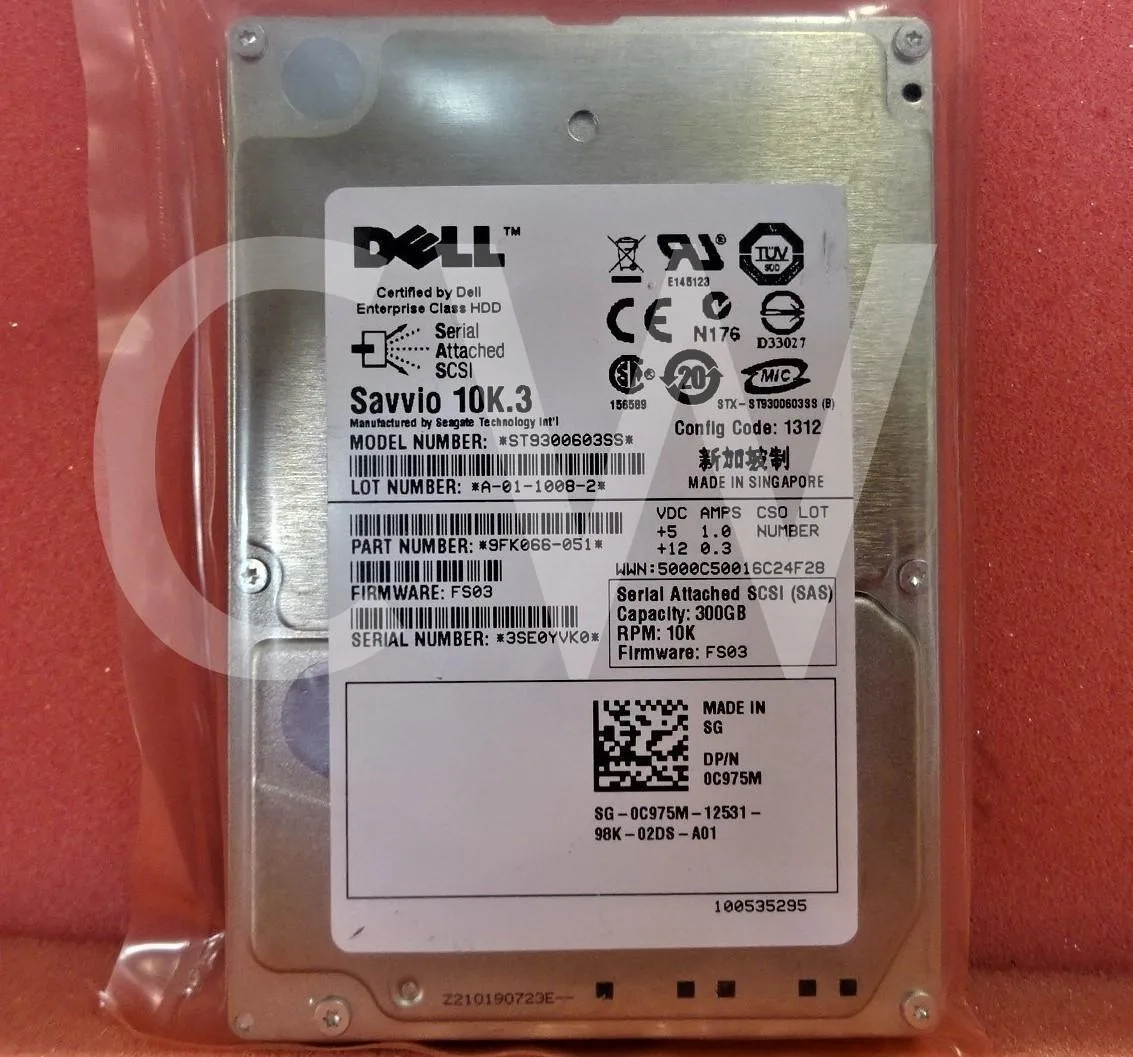 DELL DELL SAVVIO 10K.3 300GB 10000RPM 2.5" SAS 16MB internal hard drive — product photo