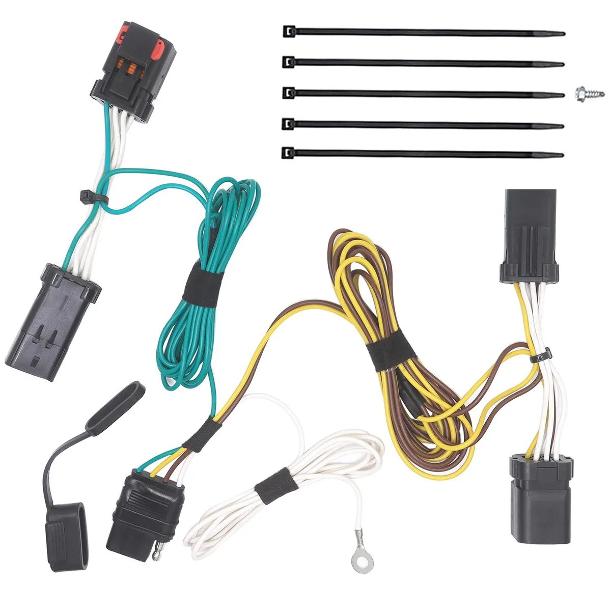 CARROFIX CARROFIX Custom Fit 4-Way Flat Trailer Harness 2004-2007 Chrysler Town & Country Dodge Caravan — product photo