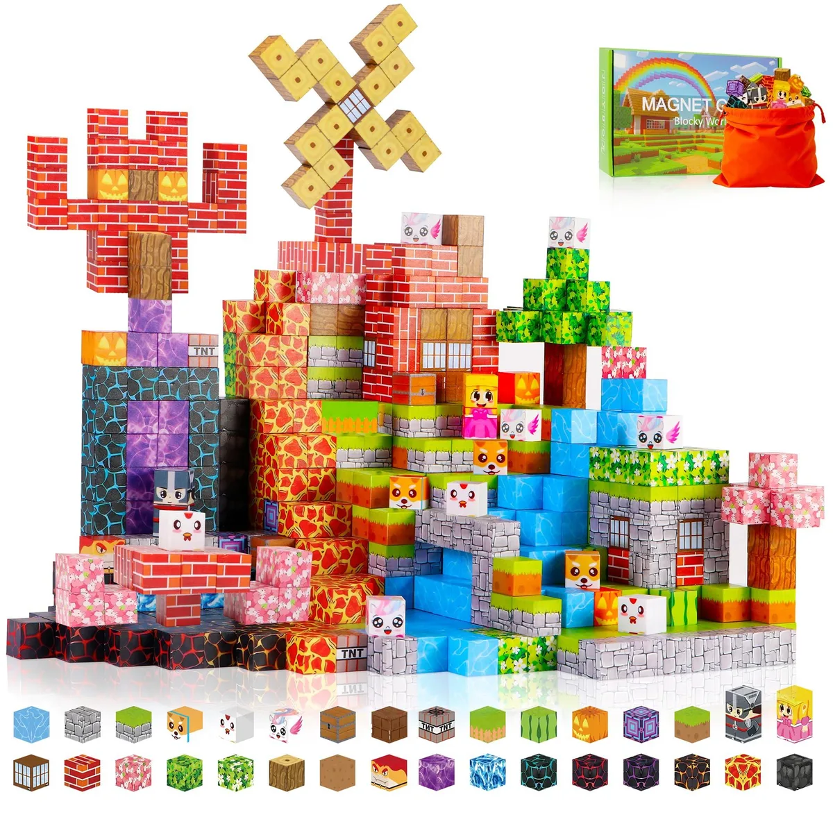 150PCS Magnetic Building Blocks — product photo