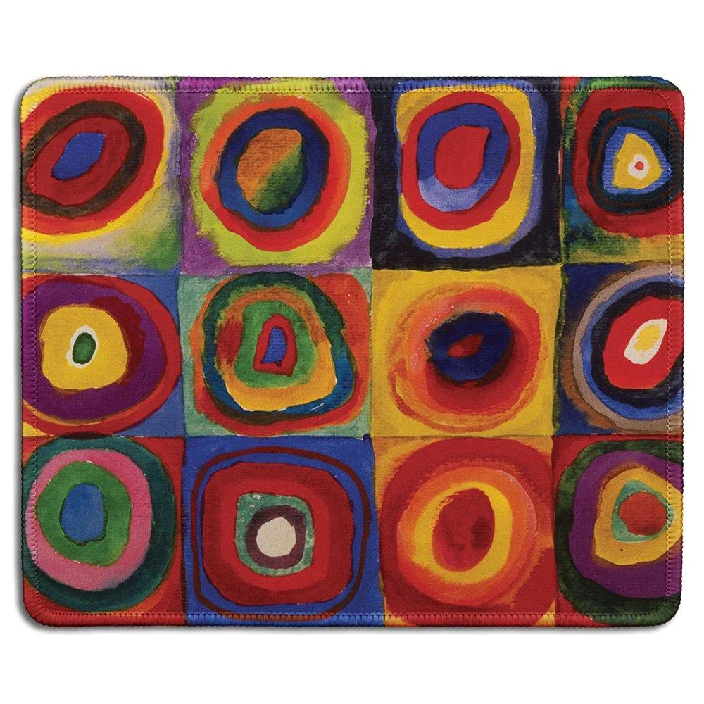  dealzEpic Art Mouse Pad Abstract Circles 9.5x7.9in — product photo