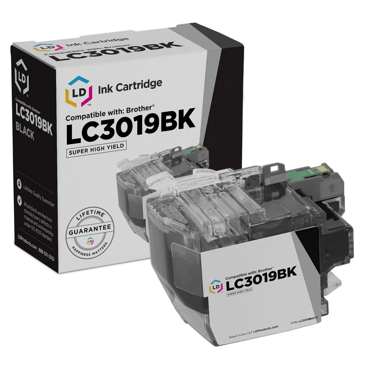 Brother LD Products Compatible Brother LC3019 Black Ink Cartridge 3000 Pages — product photo