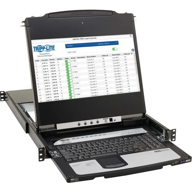 Tripp Lite Tripp Lite B030DP0817DIP 8-Port DisplayPort KVM Switch Console 17-inch rack server — product photo