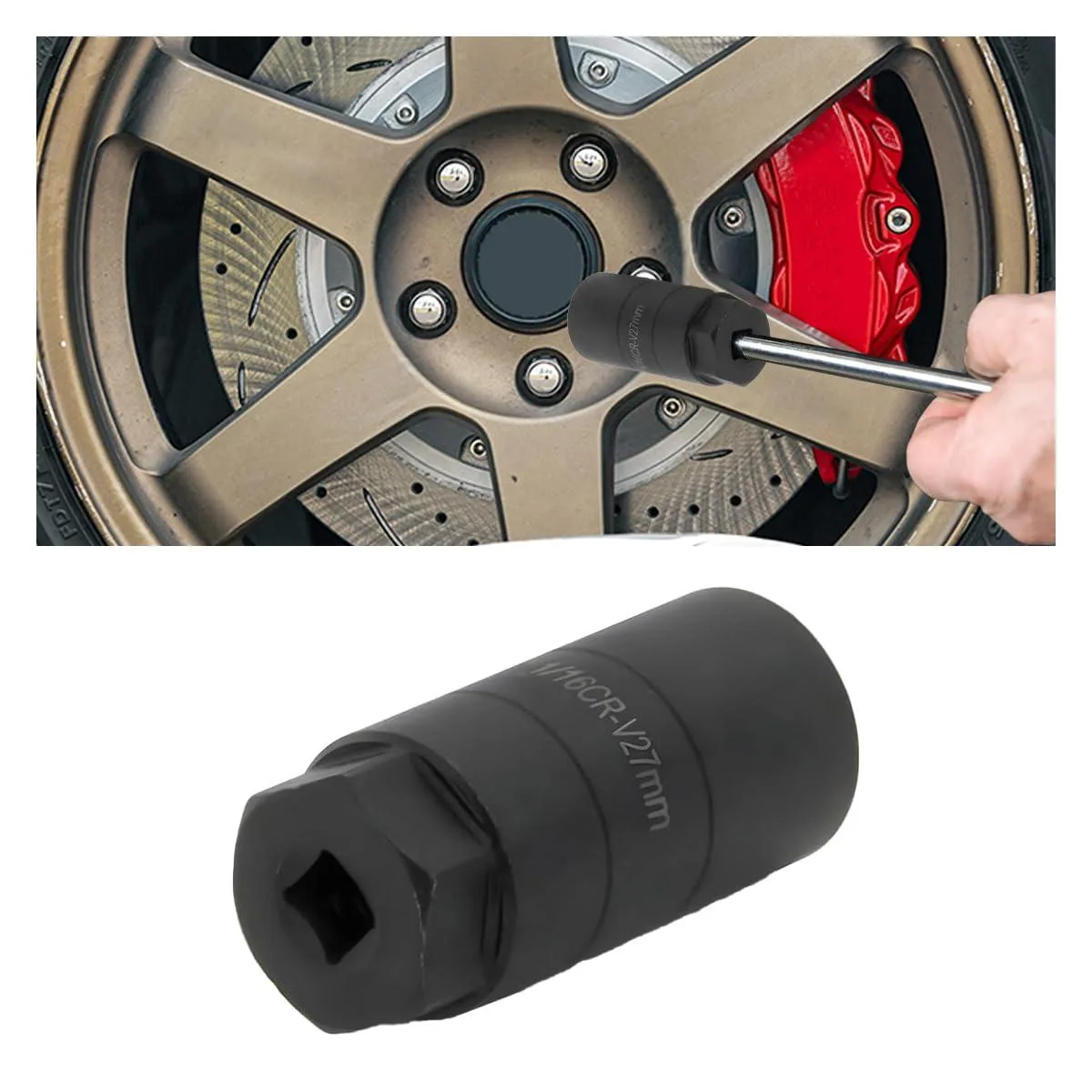  Orion Motor Tech Oil Pressure Switch Socket 1 1/16" Black — product photo