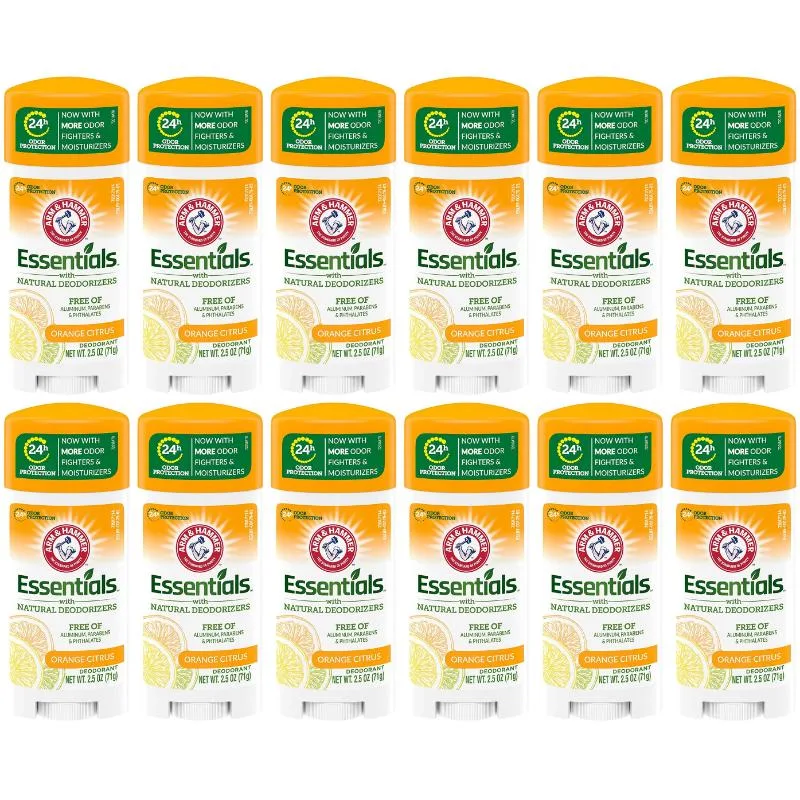 Arm &amp; Hammer Arm &amp; Hammer ARMH-DS-ORG-2512 Deodorant Orange Citrus 2.5 oz 12-Pack skin care — product photo
