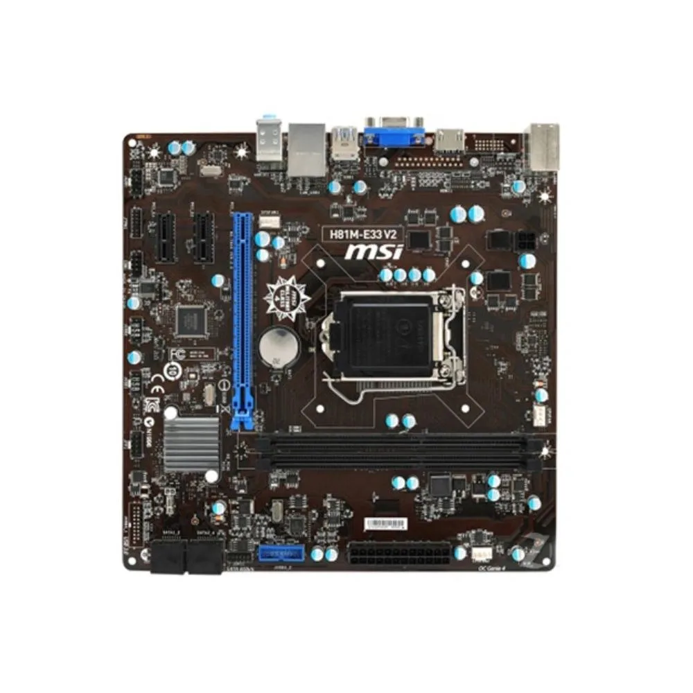 MSI MSI H81M-E33 V2 LGA 1150 Intel H81 Micro ATX Motherboard — product photo