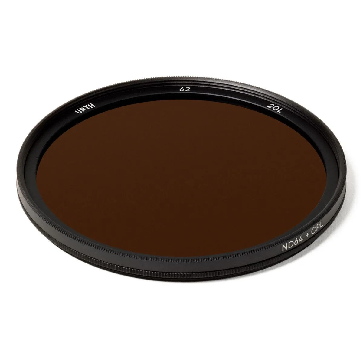 Urth 62mm ND64 CPL Plus+ filter, slim double-threaded ring, German Schott glass, 20 nano-coating layers