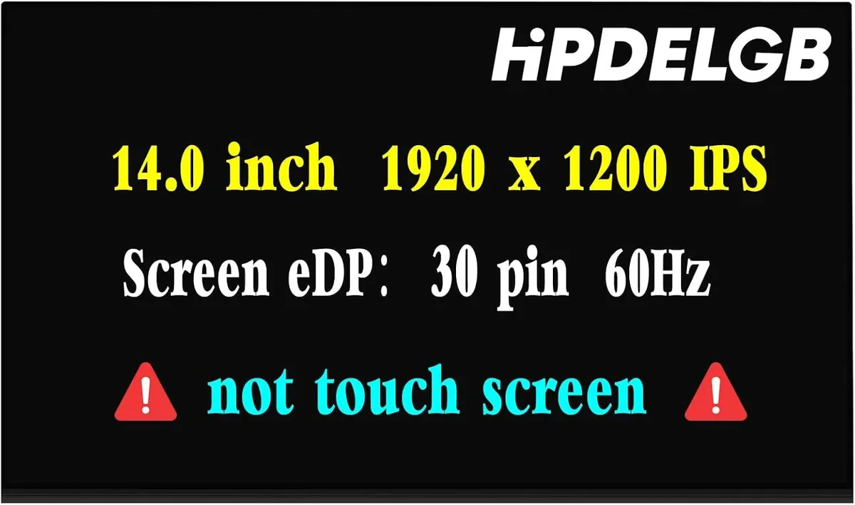 NUOLAISUN NUOLAISUN 14" 1920x1200 IPS 30-Pin Non-Touch LCD Screen — product photo