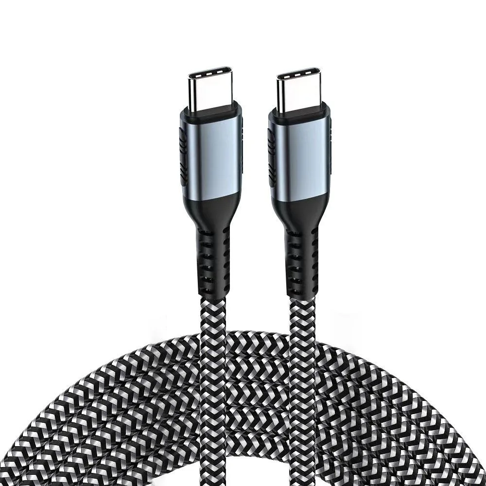 Bailink Bailink USB C to USB C cable 6.6 ft 100W 5A E-Marker nylon braided black — product photo
