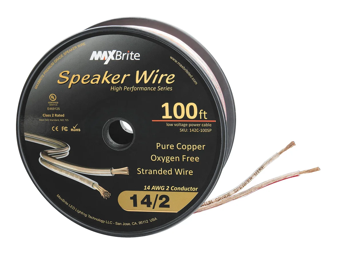  RCA 142C-100SP 14 AWG 100 ft Speaker Wire — product photo