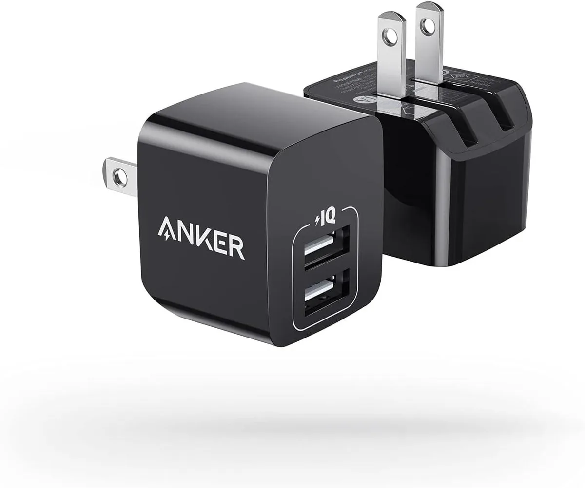 ONITOON ONITOON 2-Pack 12W Dual Port Wall Charger Black — product photo