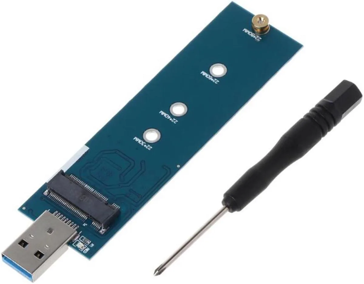 Vszerda Vszerda M.2 B+M Key SATA SSD to USB 3.0 Adapter 2280 — product photo