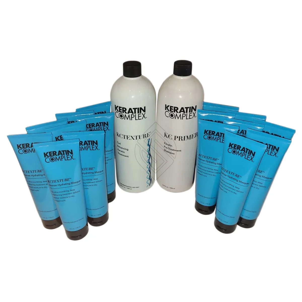 Keratin Complex Keratin Complex KCTEXTURE System Kit Curl Enhancing Treatment 33.8oz Primer Shampoo 33.8oz 16x Masque 4oz — product photo
