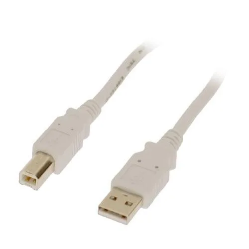 USBGear USBGear AB6FT-W 6ft White USB 2.0 A-Male to B-Male Cable — product photo