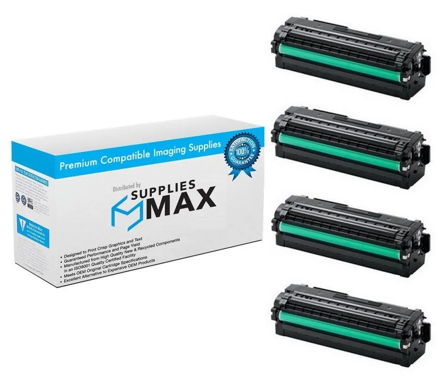 SuppliesMax SuppliesMax CLT-P505C Toner Cartridge Combo Pack (BK/C/M/Y) 6500/3500 pages — product photo