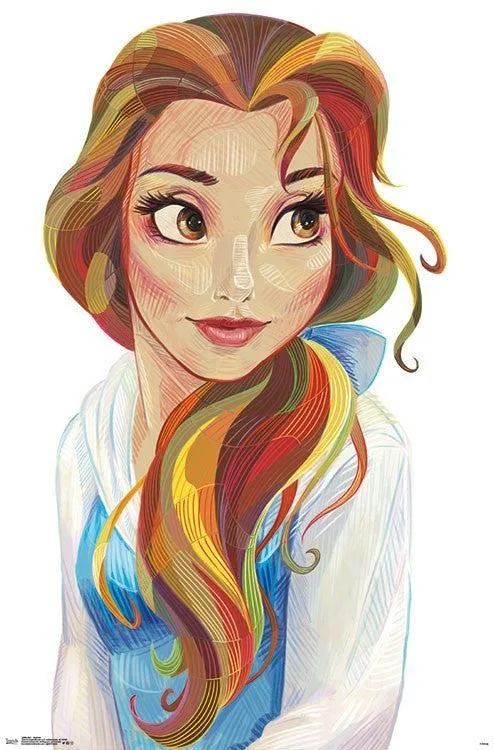 Bell stylized poster print 22 by 34 inches on heavy stock paper