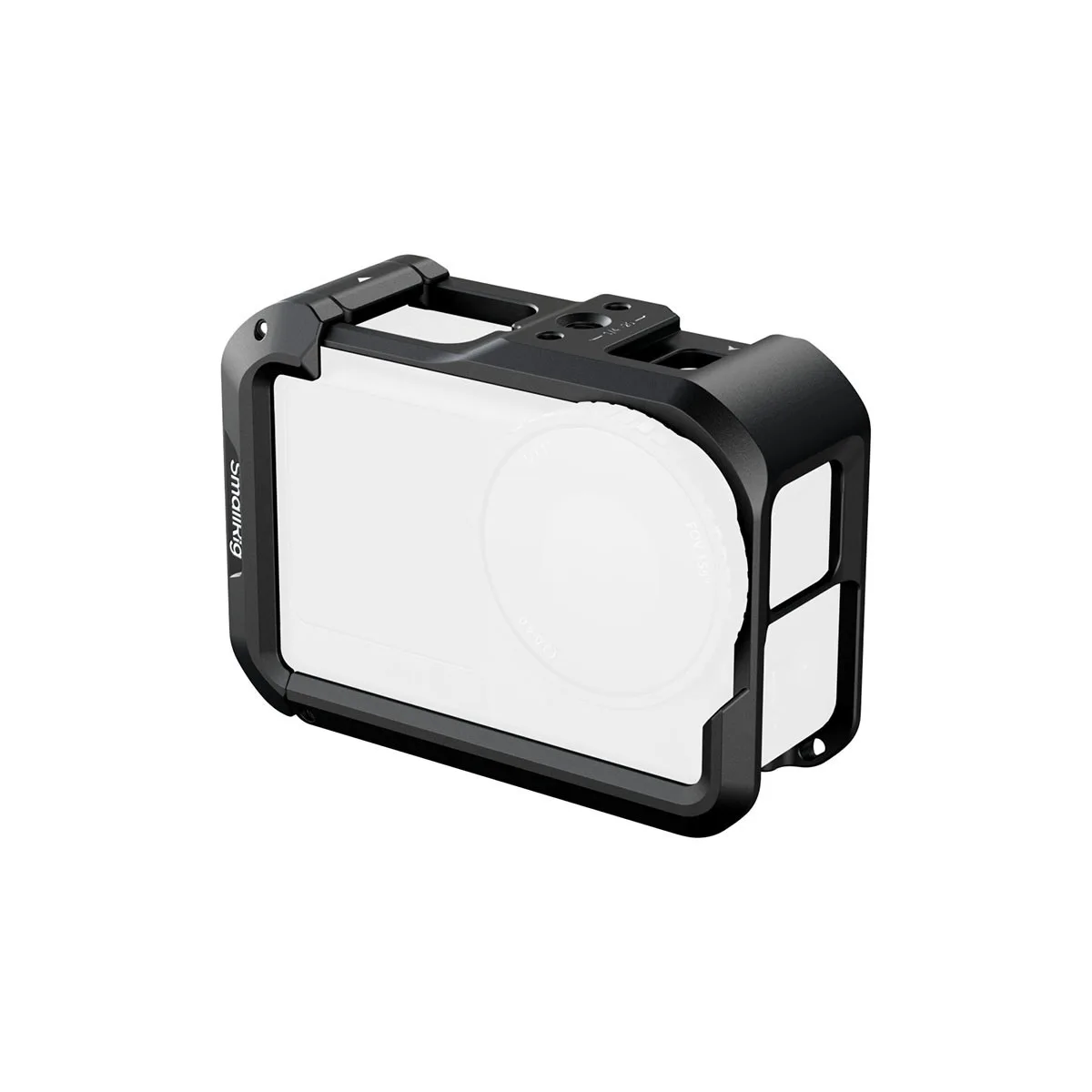 Aluminium cage for DJI Osmo Action 6 with cold shoe and quick-release mounts