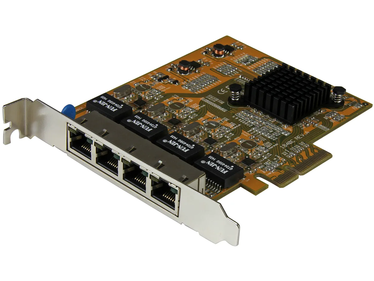 STARTECH STARTECH ST1000SPEX43 4-Port PCIe Gigabit Network Card — product photo