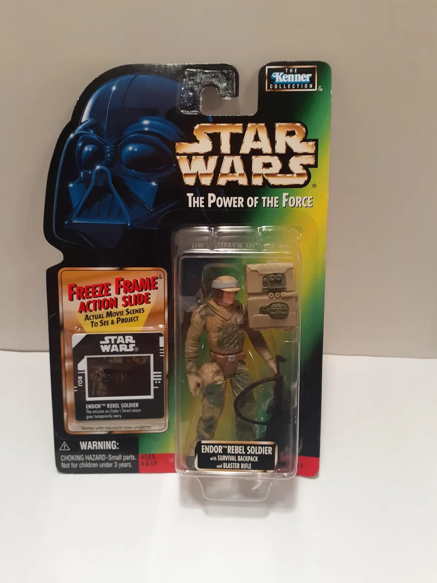 Hasbro Gaming Hasbro Gaming Star Wars Power of the Force Endor Rebel Soldier 3.75 Inch Action Figure — product photo