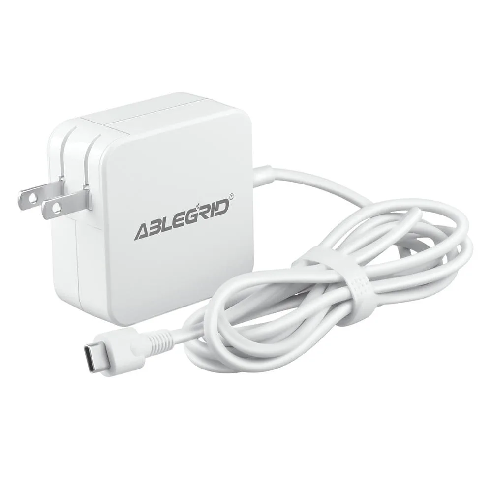 ABLEGRID ABLEGRID 45W USB-C Charger for Lenovo 300e 2nd Gen 81M9 White — product photo