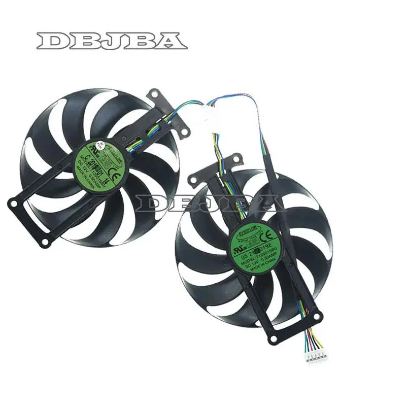 DBTLAP DBTLAP graphics card fan T129215BU 12V .50A 4PIN for ASUS DUAL 2060 O6G EVO — product photo