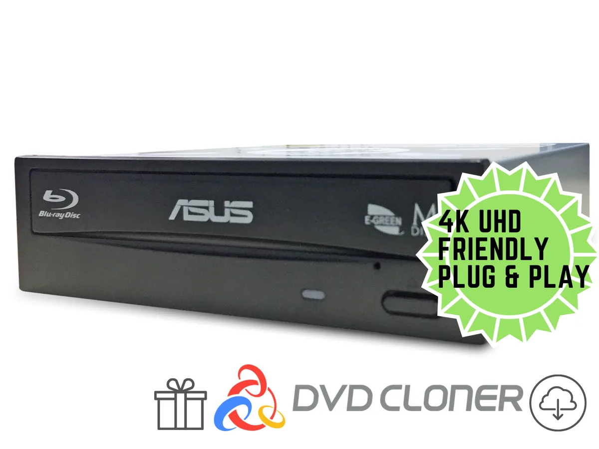 ASUS ASUS BC-12D2HT UHD Friendly Blu-ray Drive 12X BD 16X DVD — product photo