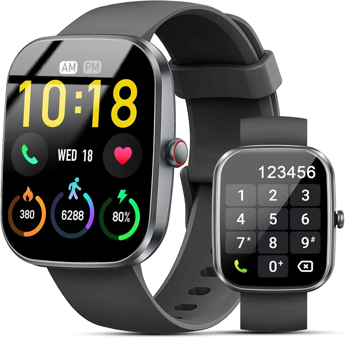Hitoor Hitoor Smart Watch 1.91" HD IP68 Black Sport Band — product photo
