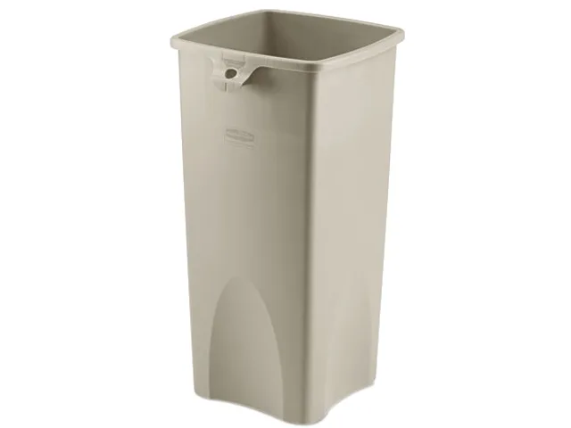 Rubbermaid Commercial Rubbermaid Commercial 356988BG 23 gal Square Waste Container Beige — product photo