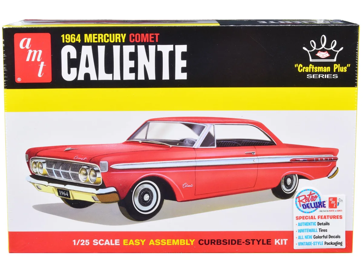 AMT AMT 1964 Mercury Comet Caliente Craftsman Plus 1/25 Scale Model Kit 30 Parts — product photo