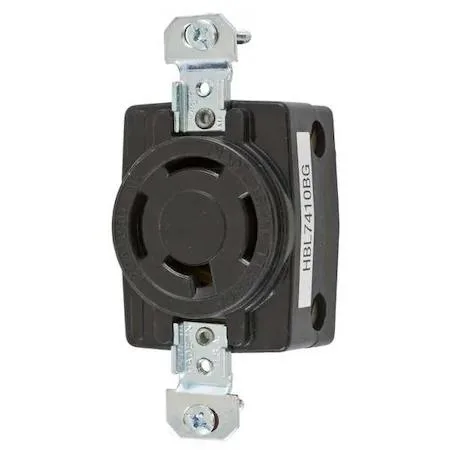 Hubbell Incorporated Hubbell Incorporated HBL7410BG Locking Receptacle 20 A video accessory — product photo