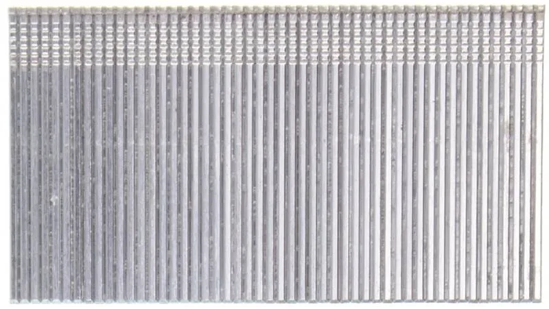 Box of 2000 galvanized 16 gauge finish nails with T-heads