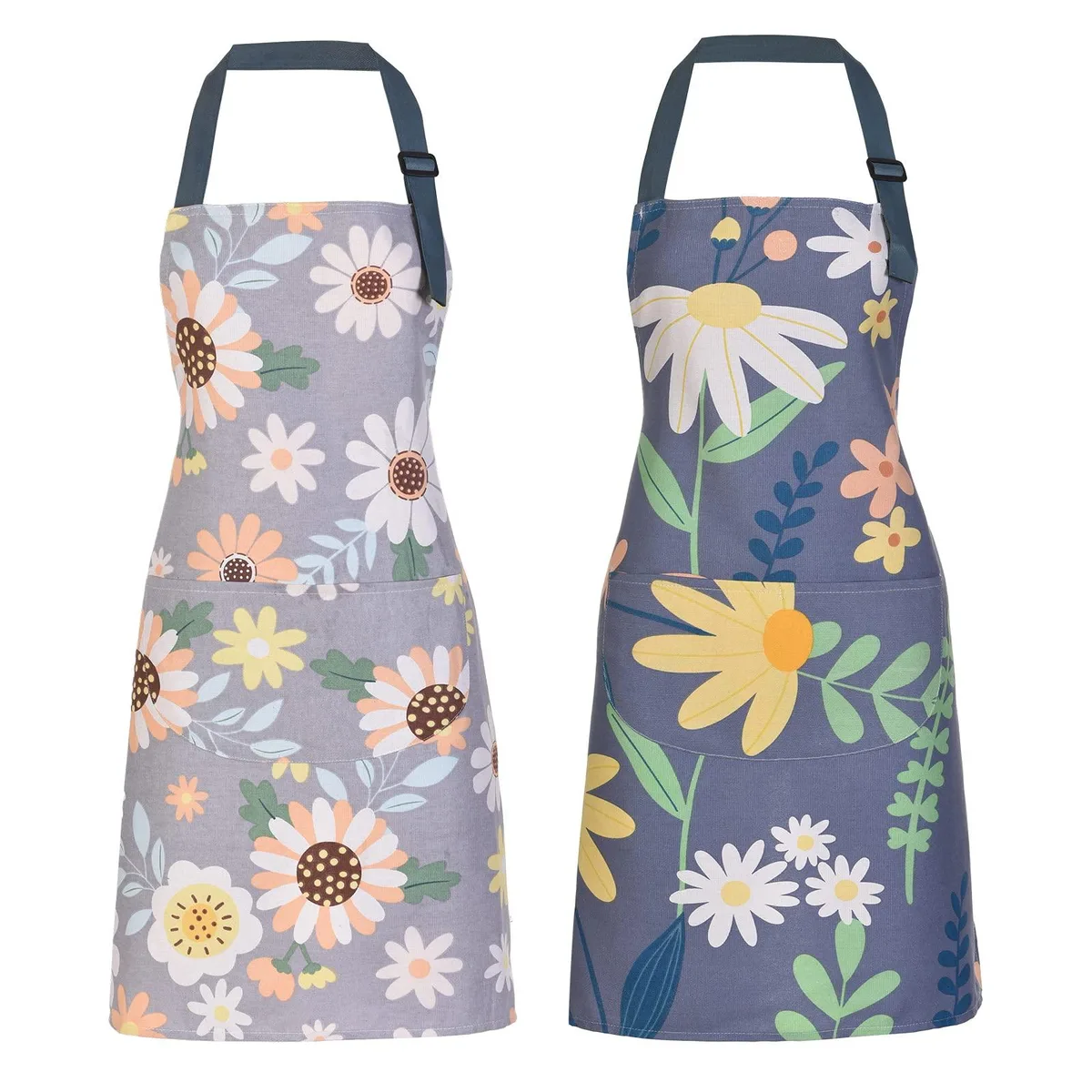  ARBINSON Ar-ap027 2 Pack Cotton Aprons Green/Leaves Medium — product photo