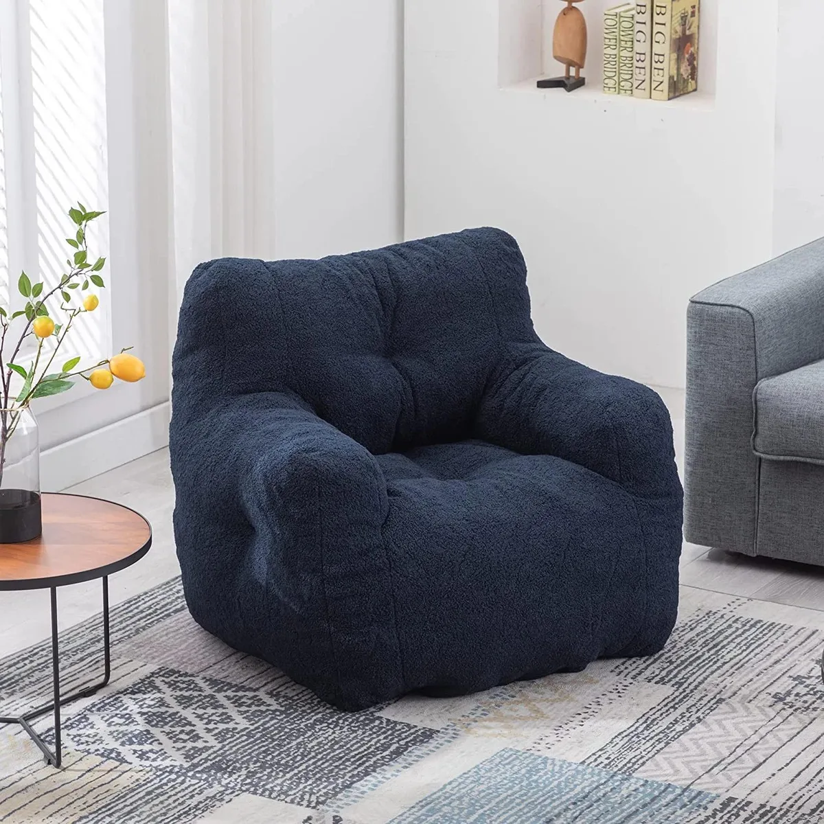 Sumdeal Sumdeal Bean Bag Chair Dark Blue 37 x 39.37 x 27.56 — product photo