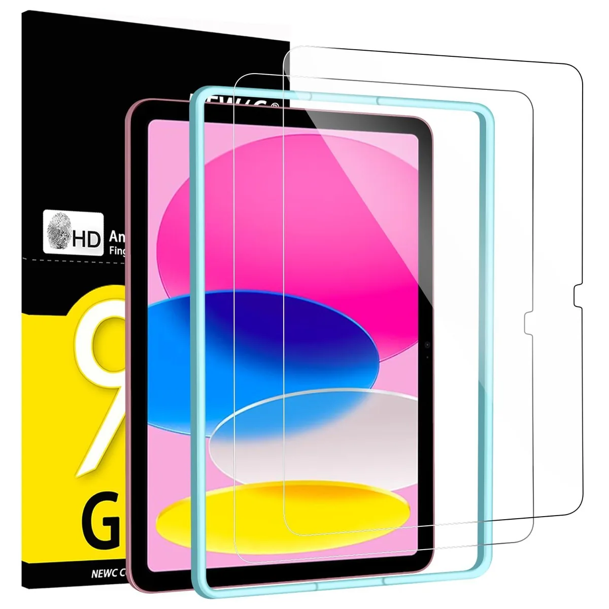  NEW'C Tempered Glass Screen Protector 2-Pack for iPad 10.9" (10th/11th Gen) — product photo